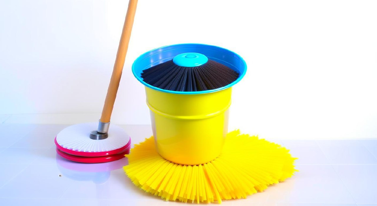 Girl using the Best Spin Mop With Bucket In India
