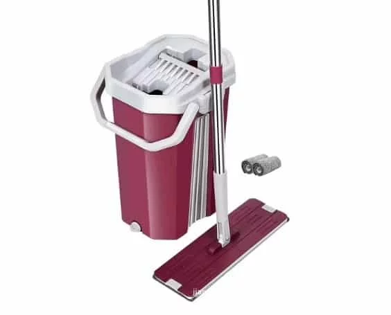 U.P.C. Hands-Free Squeeze Microfiber Flat Spin Mop System